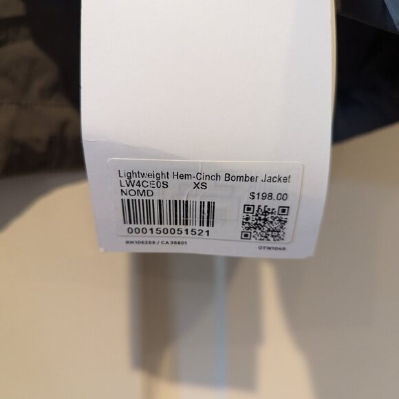 Lululemon Lightweight Hem-Cinch Bomber Jacket new . Nomad - Picture 14 of 16